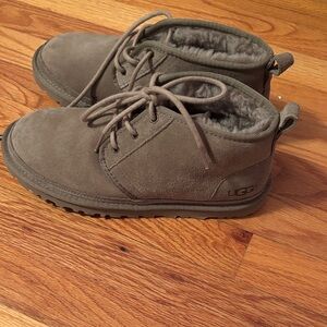 UGG Tan Lace-Up Boots